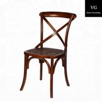 Classic French stylish Cross Back Bar Chair Rental Wedding Cross Back Dining Room Chair