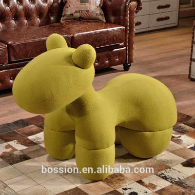 Children Fiberglass Pony Dog Fabric Chair magis dog puppy chair